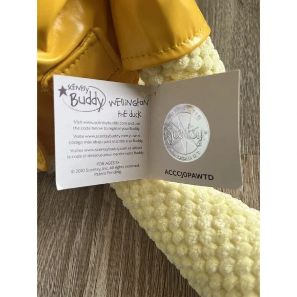 Scentsy Buddy Wellington the Duck Plush Stuffed Animal 16" - Picture 4 of 4